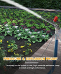 1.5 Inch Agriculture Irrigation Sprinkler With 360 Degree Rotary Action Heavy Duty Zinc Alloy Farm Water Distributor in garden.