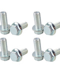 Eight Pack M10 1.25mm Flange Hex Head Bolts 25mm Long For ATV UTV Quad Go Karts Mini Bike Lawn Mower Snowmobile Built Tough For Secure Grip And Serious Durability, arranged in two rows