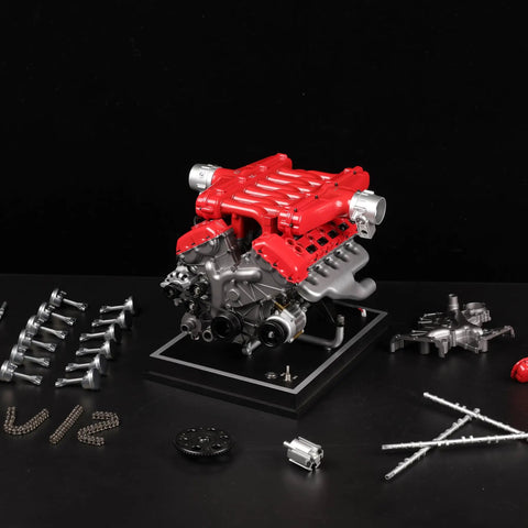 Metal V12 Engine Model Kit That Actually Runs With Electric Drive Over 800 Premium Aluminum And Steel Pieces DIY project
