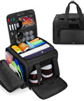 Golf Trunk Organizer Bag with Bottom Shoe Space, Reinforced Structure, Multiple Pockets for Balls, Tees, Gloves, and Towels