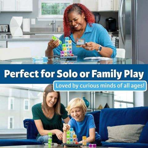 Adults and children playing Gravity Maze Falling Marble Logic Game For Kids 8 To 12, boosting problem solving.