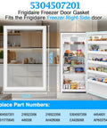 Upgraded 5304507201 Freezer Door Gasket With Embedded Magnetic Strip Snug Seal For Frigidaire Upright Freezers Fits 216522356