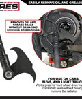 Indexing Seal Puller 12 Inch Length With Dual Hook Tips And 14 Locking Positions For Easy Oil And Grease Seal Removal On Cars, SUVs And Light Trucks in action