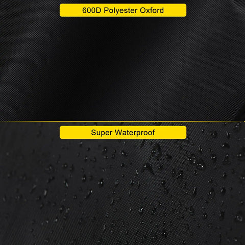 Close-up of 600D Oxford fabric showing waterproof detail for 4Ft Firewood Rack Cover Made With 600D Heavy Duty Oxford