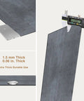 Measurement of Peel And Stick Vinyl Floor Tiles 12x12 Inches Self Adhesive One Point Five Millimeter Thick Black Flooring