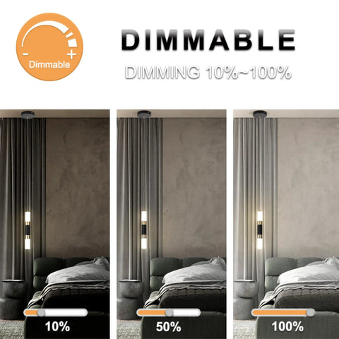 Dimmable Pendant Light For Kitchen Island Chandelier Modern Dining Room Light Fixture dimming range demonstration