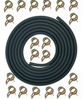 Beefy 10 Foot Fuel Hose Three Sixteenth Inch ID Non Pressurized Line For Small Engines Not For Fuel Pumps With 20 Clamps