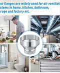 6 Inch To 4 Inch Duct Reducer Galvanized Steel Air Duct Adapter Round Crimped Pipe Connector in various home settings