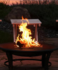 Round 23 Inch Wood Burning Fire Pit Insert For Outdoor Use Replacement Bowl For DIY Ring Or Existing Stand Portable Lightweight Fire Bowl For Patio Backyard Campfire