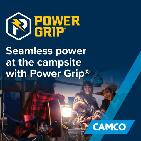 PowerGrip Heavy Duty RV 15 Amp Male To 30 Amp Female Electrical Adapter For Easy Grip And Quick Removal Anywhere 125 Volt 1875 Watt RV