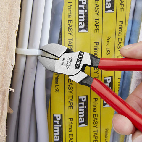 Heavy Duty Diagonal Cutters 6.25 Inch With Precision Cutting Edges For Soft And Hard Wire, Built To Last For Electricians And DIY Pros
