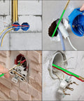 21 Feet Fiberglass Fish Tape Cable Rods Kit With Glow Rods And Hook Hole Set used for threading wires through walls