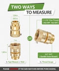 Diagram of a Lead-Free 1 And 1 Sixteenth Inch Fine Thread Female Self-Draining Vacuum Breaker Backflow Preventer Kit with measurements