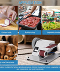 Straight Shooting Mini Electric Belt Sander With Built In Angle Gauge For Zero Sweat Knife Sharpening And Quick Wood Metal Stone Grinding Jobs Around The House in use for sharpening kitchen knives.