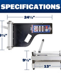 Ultra Lite Flooring Cutter For Vinyl Plank, Laminate, Engineered Hardwood And Siding Made In The USA showing dimensions
