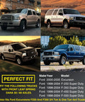 All In One Front Axle Seal Kit For Dana 50/60 Front Axle On Ford Super Duty Excursion F250 F350 F450 F550 1998-2004 compatibility chart