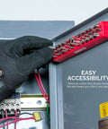 Magnetic Hex Bit Holder Rack With 37 Bit Holes, 1/4 Inch Hex And Drive Bit Adapter Storage mounted on metal surface