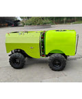 Remote Control Tracked Crawler Sprayer With Intelligent Spray Vehicle Machine For Heavy Duty Agricultural Farm Use In All Terrain Fields, side view on hard ground