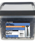 Heavy Duty Coarse Thread Drywall Screws 6 X 1 1 4 Inch Bugle Head Phillips Drive 8000 Count Pack in clear container