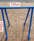 Driveway Ready Heavy Duty Foldable Engine Hoist Crane Lifter With 2200 Lbs Capacity Rust Resistant Carbon Steel Shop Jack frame displayed at 100cm height.