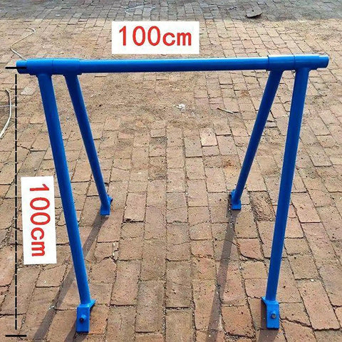 Driveway Ready Heavy Duty Foldable Engine Hoist Crane Lifter With 2200 Lbs Capacity Rust Resistant Carbon Steel Shop Jack frame displayed at 100cm height.