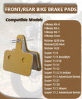 Image of Metal E Bike Brake Pads compatible with Ridstar Q20 Mini Q20 Lite H20 and Super 73 S1 S2 S R K1D ZX Z Adventure Series