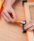 Using Heavy-Duty Adjustable Band Clamp For Woodworking And Framing, 15-Foot Strap, Self-Locking Ratcheting Handle on frame