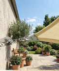 Close-up of Heavy Duty 12x16 Beige Sun Shade Rectangle Shade Sail With Super Ring Canopy Awning For Patio Carport Yard UV Blocking 260 GSM