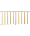 Extra Wide Swing Pet Safety Gate For Dogs Expands From 50.25 To 94 Inches Wide 24 Inches Tall Natural Wood Easy Barrier
