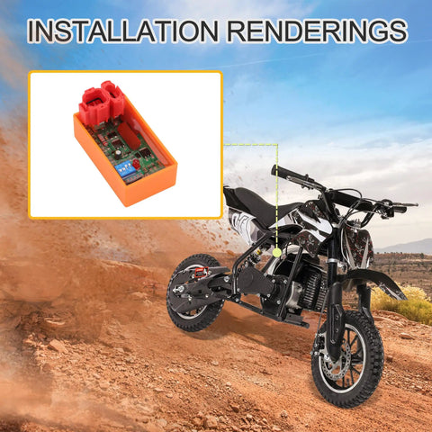 6 Pin AC CDI Box Replacement For Gy6 50cc To 250cc Engines in motorcycle installation rendering