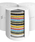 High Output Shower Filter Cartridge For Sensitive Skin And Dry Scalp, multi-stage filtration layers, standard three-piece system