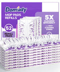 PowerMop Refills With 500 Plus Cleaning Strips For Deep Clean On Wood And Multi Surface Floors 52 Count Disposable Mop Pads, 52-pack