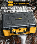 Heavy Duty Waterproof Case for 20V Cordless Air Compressor and Tire Inflator Accessories Portable Tough Tool Box Case Only Fits 20V