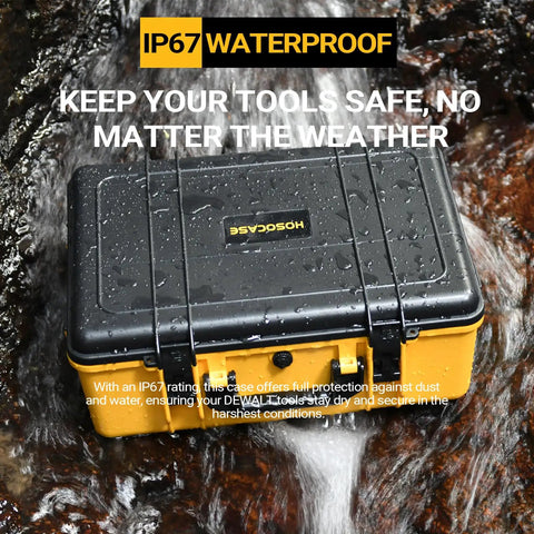 Heavy Duty Waterproof Case for 20V Cordless Air Compressor and Tire Inflator Accessories Portable Tough Tool Box Case Only Fits 20V