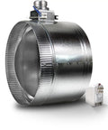 ZoneMaster 12 Inch Normally Open Motorized Damper For HVAC Zoning And Fresh Air Make Up Air Control 24V Power Close Spring Open With Transformer Included