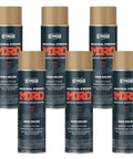 High Solids Spray Paint Enamel Tan 16 Oz Aerosol for MRO Projects Pack of 6 Heavy Coverage Built to Last Resists Oil Gas Heat and Abrasion