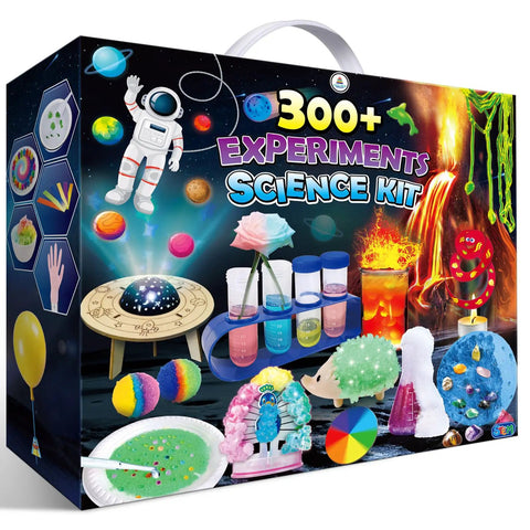 Box of 300 Plus Experiments Science Kit For Kids Epic STEM Toys With Lab Manual Volcano Crystal Growing Chemistry Set Endless Learning Fun
