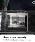 Wi-Fi Smart Infrared BR30 LED Bulb With 1100 Lumens, Billions Of Colors And Whites, No Hub Needed enhancing security camera view at night.