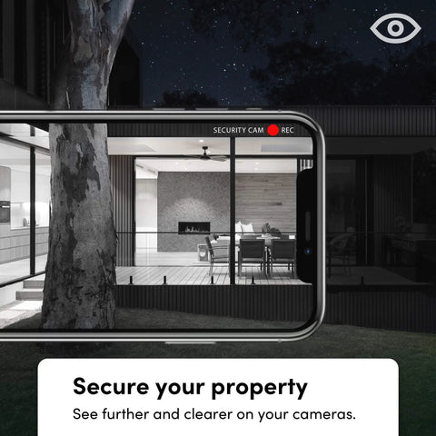 Wi-Fi Smart Infrared BR30 LED Bulb With 1100 Lumens, Billions Of Colors And Whites, No Hub Needed enhancing security camera view at night.