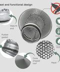 4 Inch Round Chimney Cap With Galvanized Steel Build And Rubber Seal Heavy Duty Roof Vent Cover design features and details