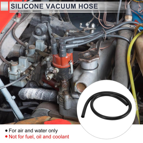 Universal Silicone Vacuum Hose For Automotive Use High Temperature 3.3 Ft Long 12mm ID in vehicle engine bay