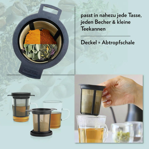 Reusable Stainless Steel Coffee And Tea Infusing Mesh Brewing Basket Medium Black Brew Nerd Approved, herbs and spices inside.