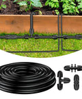 Half Inch Drip Irrigation Tubing Main Line 25 Ft Flexible PVC Garden System With Barbed Locking Fittings And Irrigation Parts