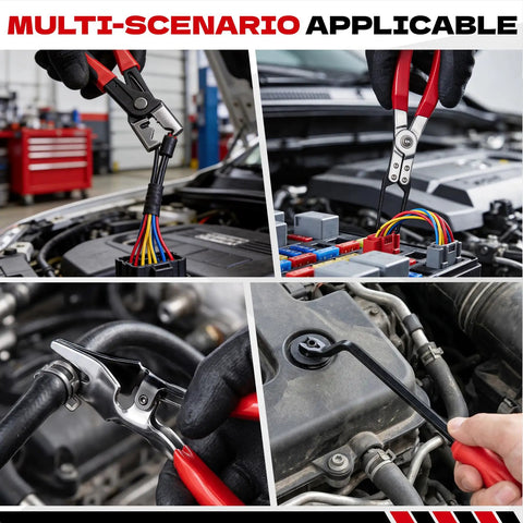 Electrical Disconnect Pliers Kit For Cars Trucks And SUVs Must Have Pro Grade 10 Piece Comprehensive Tool Set in use