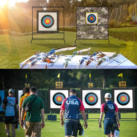 Heavy Duty Archery Target Stand For Bag Targets Foam Blocks Cubes And Paper Targets Large Range Outdoor Competition Setup