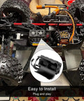 Beefy RC Motor Cooling Fan for One Eighth Scale Brushless Motors 4068 4076 4082 4092 27000 RPM Dual Motor Heatsink in RC car