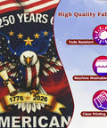 250th Anniversary USA Garden Flag Outdoor Double Sided Totally Patriotic Banner 12 X 18 Inch Eagle Stars And Stripes Design, 1776-2026