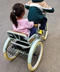 Outdoor Cruiser Tricycle For Travel And Fun Ride Ready Three Wheel Pedal Trike With Pneumatic Tires And Spoke Wheel Back Seat