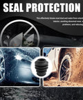 Image showing dust and water protection with a rubber boot from 4 Pack Rubber Brake Caliper Pin Bushing Kit For Your Ride.