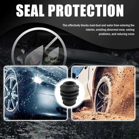 Image showing dust and water protection with a rubber boot from 4 Pack Rubber Brake Caliper Pin Bushing Kit For Your Ride.